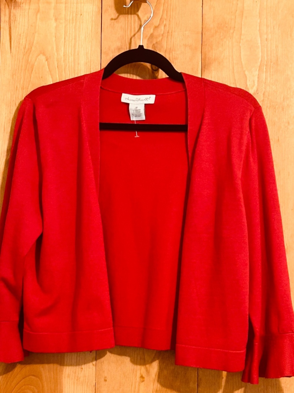 Red Cropped Cardigan SIZE Medium